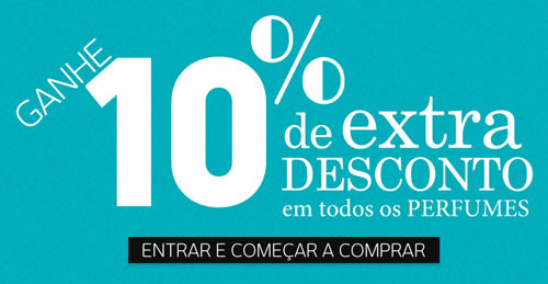 Perfumes com 10% de desconto na Época Cosméticos