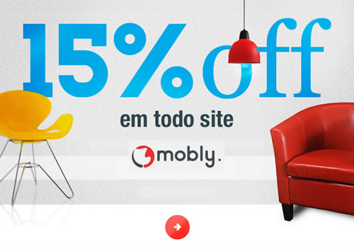 Cupons de desconto de até 15% na Mobly