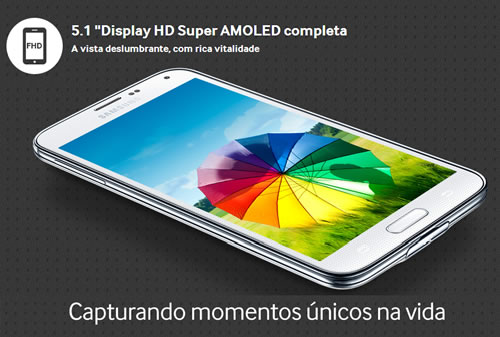 Samsung Galaxy S5 com 12% de desconto no boleto no Girafa