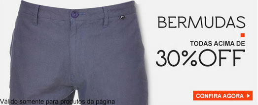 Camisetas, bermudas e bonés c/mais de 30% de desconto na Kanui