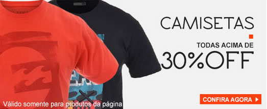 Camisetas, bermudas e bonés c/mais de 30% de desconto na Kanui
