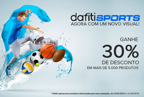 Dafiti Sports está de cara nova e com cupom de 30%