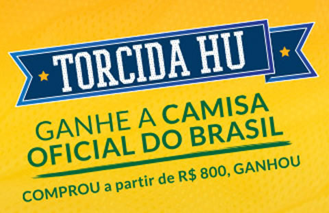 Cupom de 5% no Hotel Urbano + camisa oficial da Seleção nas compras acima de R$ 800