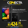 Smartphone Motorola Moto E Preto com 15% de desconto à vista no Ricardo Eletro