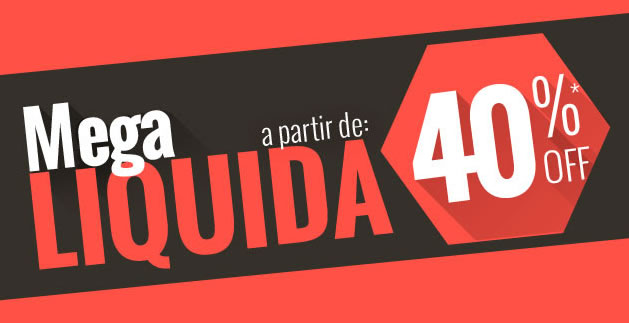 Mega Liquida com até 40% de desconto na Dafiti Sports