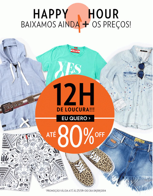 12h de Loucura Lets - Produtos com até 80% de desconto