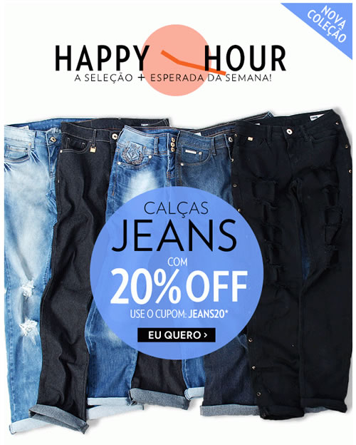 Cupom de desconto de 20% em Jeans na Lets
