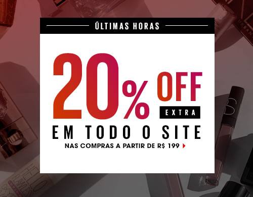 Só hoje! Desconto de 20% na Sephora