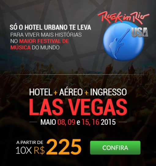 Pacotes de viagens para o Rock in Rio Las Vegas no Hotel Urbano