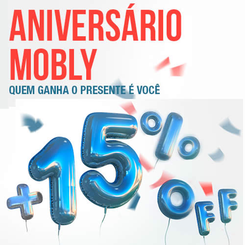 Aniversário Mobly: Cupom de desconto de 15% em todo o site