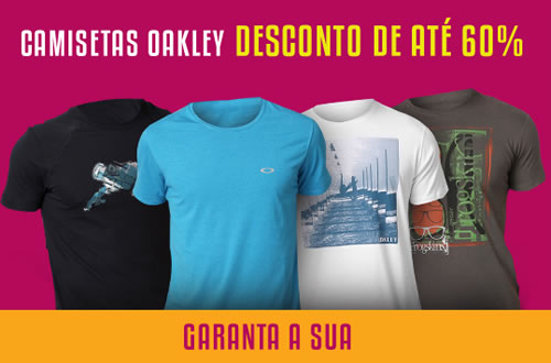 Camisetas Oakley com desconto de até 60% na Netshoes