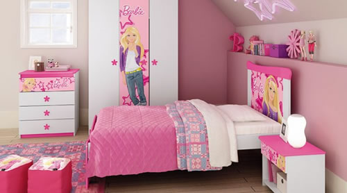 Mobly: Quartos infantis completos da Barbie, Ben 10, Princesas...