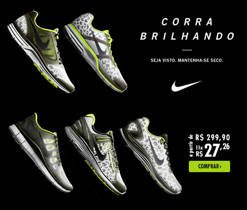 Tênis Nike que brilha no escuro com 12% de desconto na Netshoes