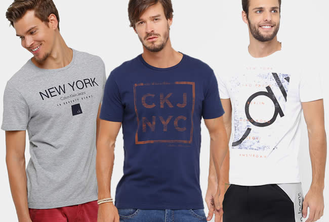 Camisas Calvin Klein c/até 50% de desconto na Netshoes