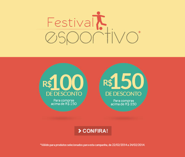 Cupons de desconto de R$ 150 e R$ 100 na Dafiti Sports