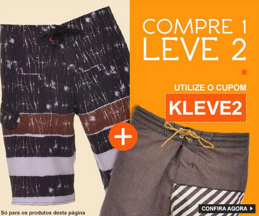 Compre uma bermuda e leve outra grátis na Kanui