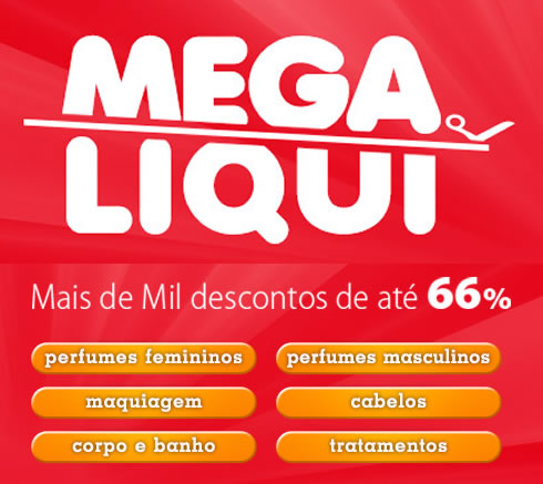 Liquidação com até 60% de desconto na Época Cosméticos