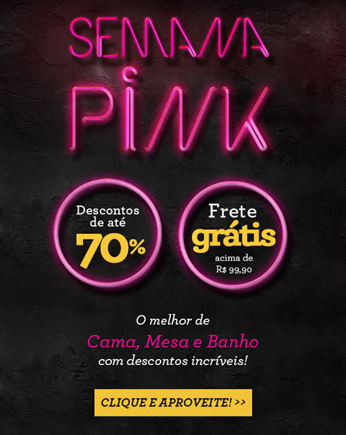 Semana Pink com descontos de até 70% na Marisa