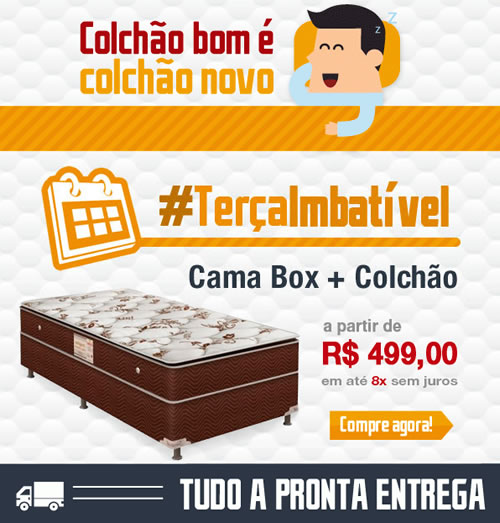 #Terçaimbatível Ecolchao: Cama + box a partir de R$ 499