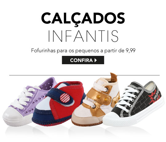 Calçados infantis a partir de R$ 9,99 na Posthaus