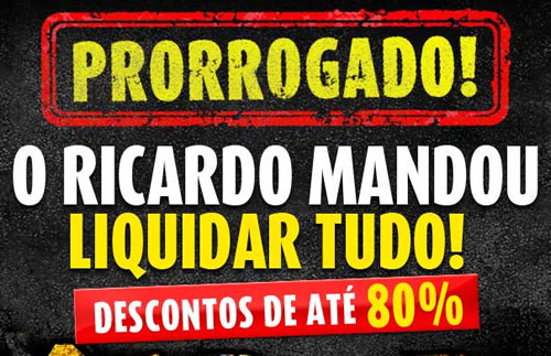 Liquidação de até 80% no Ricardo Eletro