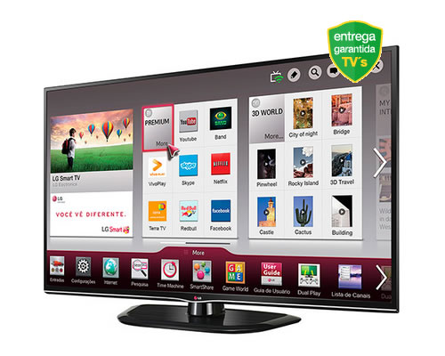 Smart TV 3D Plasma 50'' LG 50PH4700 com 12% de desconto na Americanas