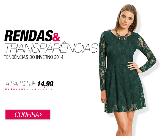 Posthaus: Vestidos de renda e transparência a partir de R$ 14,99