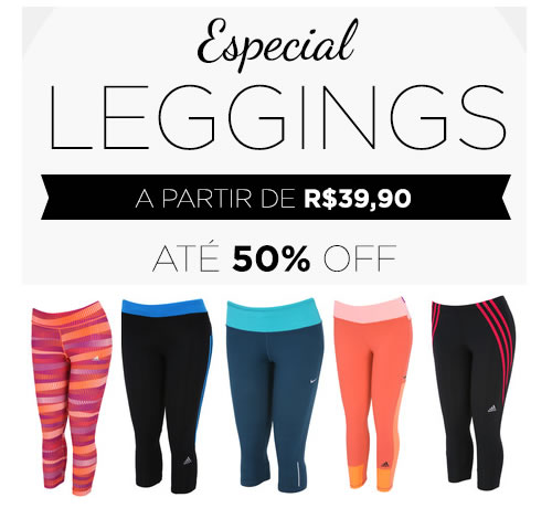 Centauro: Calças Leggings com até 50% de desconto