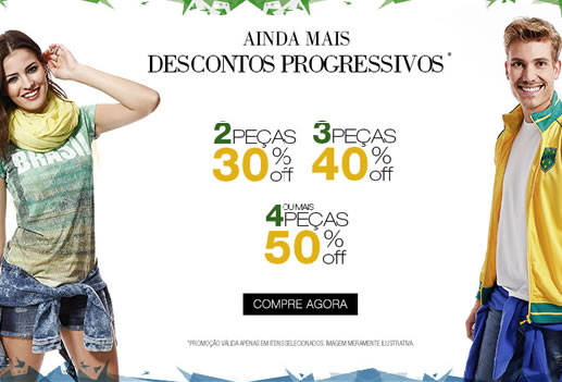 Desconto progressivo de até 50% na Renner