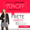 Frete único a R$5 ou R$10 na Posthaus