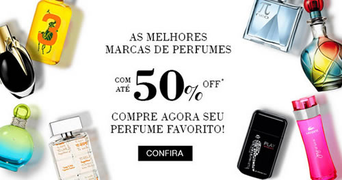 Até 50% de desconto em Perfumes na Renner