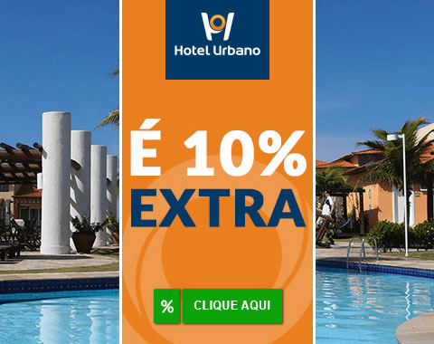 Cupom de desconto de 10% no Hotel Urbano