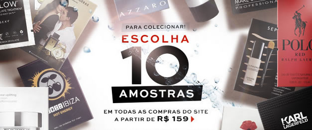 Sephora: Ganhe 10 amostras grátis nas compras acima de R$ 159