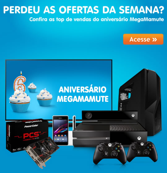 As melhores ofertas do Aniversário Megamamute