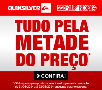 Dafiti Sports: Quiksilver e Billabong pela metade do preço