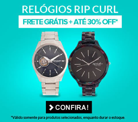 Relógios Rip Curl com 30% de desconto na Dafiti Sports