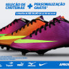 Netshoes: Chuteiras com até 68% de desconto + personalização grátis