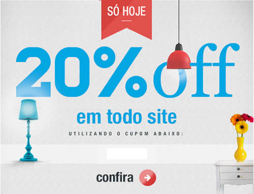 Só hoje: Cupom de desconto de 20% na Mobly