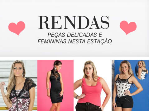 Peças com Renda a partir de R$ 9,99 na Posthaus