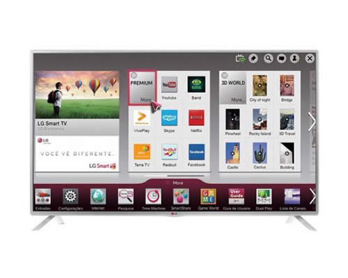 Smart TV LED 39" LG LB5800 Full HD 1080p - Conversor Integrado 3 HDMI 3 USB Wi-Fi 120Hz