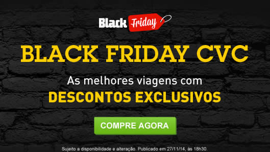 Black Friday CVC com descontos exclusivos