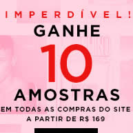 Sephora: Ganhe 10 amostras grátis nas compras acima de R$ 169