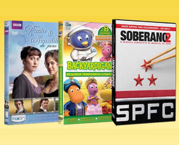 DVD's a partir de R$ 4,90 na Saraiva