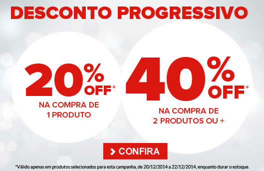 Descontos progressivos de até 40% na Dafiti Sports