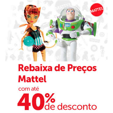 Brinquedos Mattel com até 40% de desconto na Ri Happy