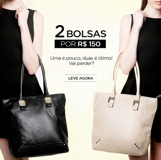 Duas bolsas por R$ 150 na Zattini