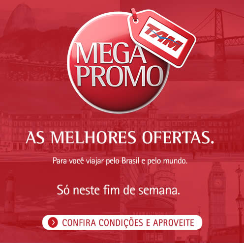 Megapromo TAM: Ofertas de passagens aéreas