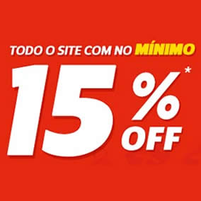 Netshoes: 15% de desconto em praticamente todo o site