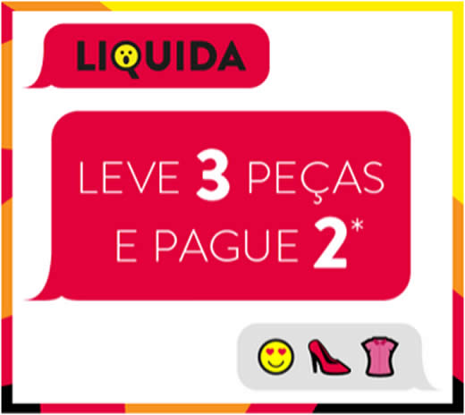 Leve 3 peças e Pague 2 na Dafiti