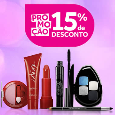 O Boticário: 15% de desconto em perfumes, maquiagens e tratamentos